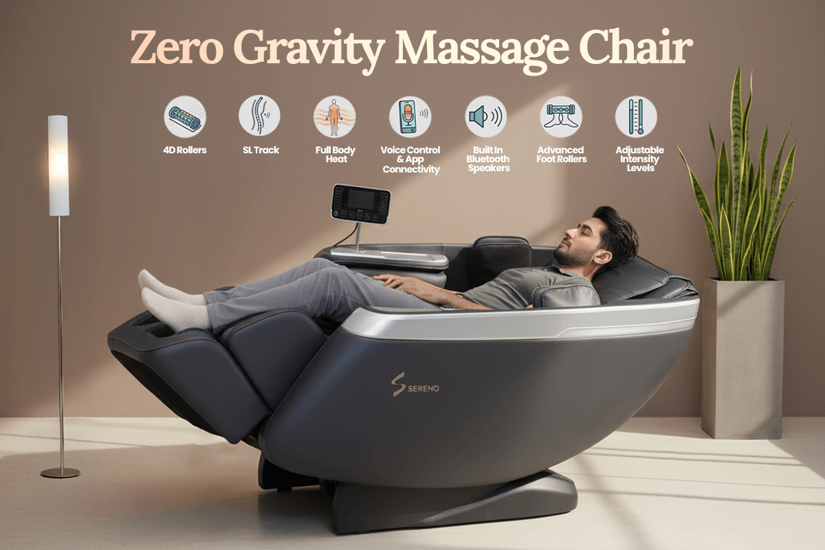 Zero gravity massage chair
