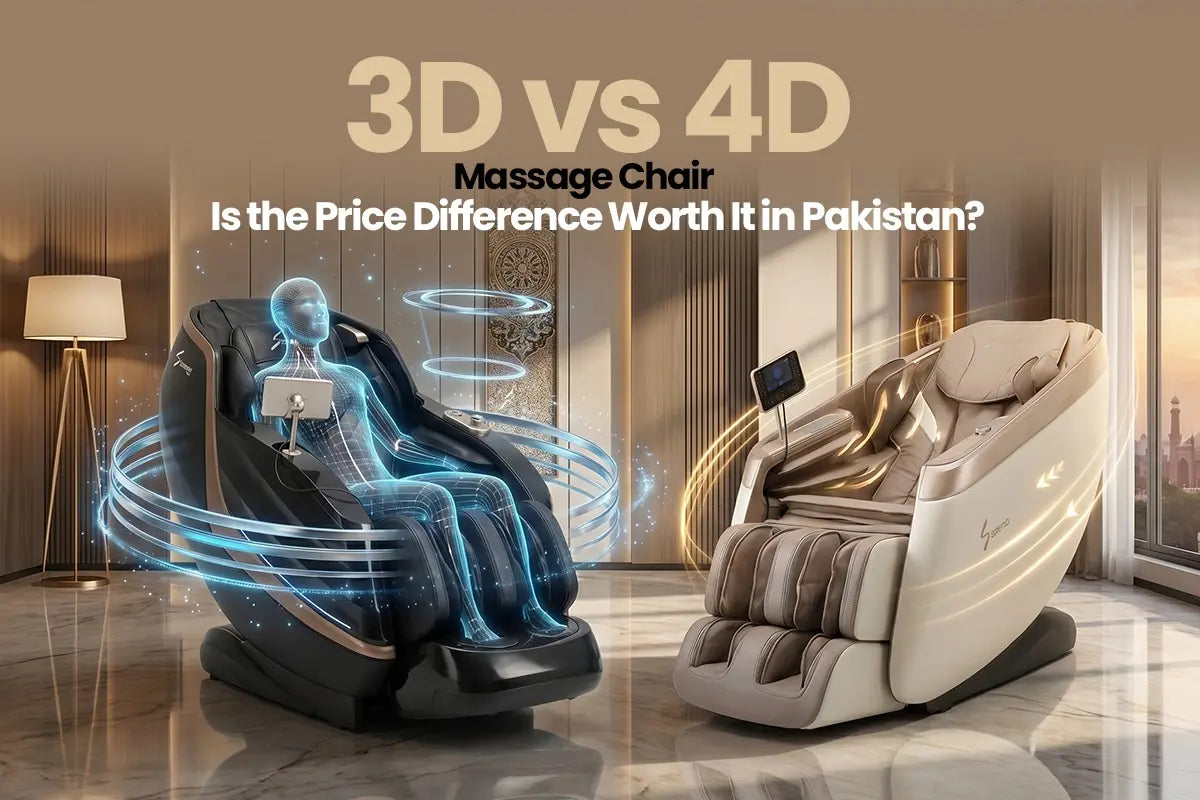 3D vs 4D Massage Chair in Pakistan