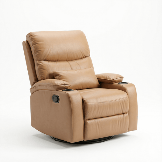 built-in cup holder luxury recliner chair Pakistan beige