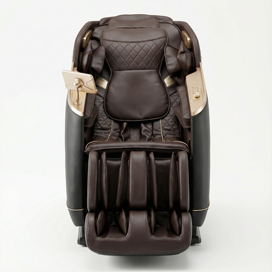 Enzonia+ SL Track full body massage chair black front view