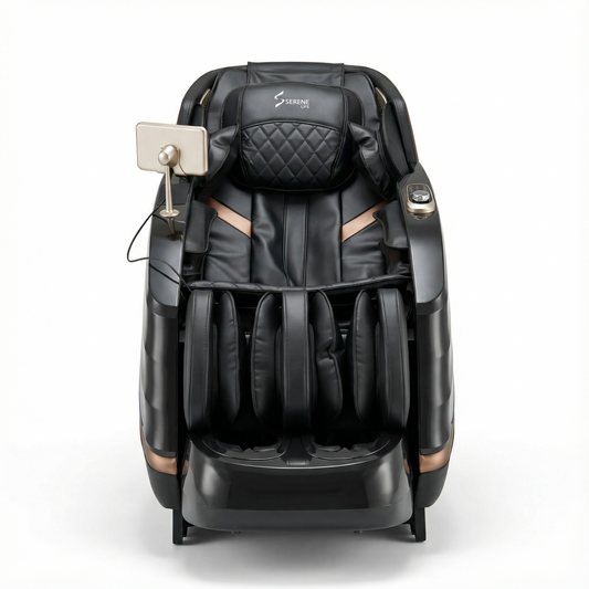 Sereno Life Preston 4D luxury massage chair black front