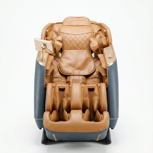 Enzonia+ SL Track full body massage chair brown front view