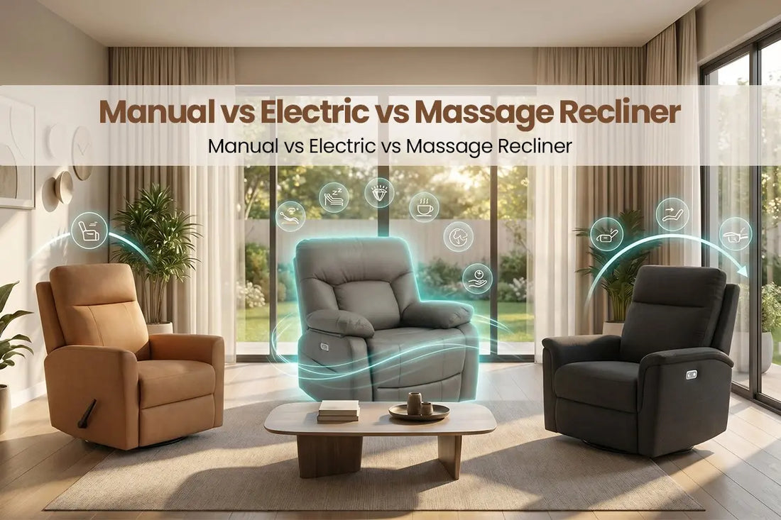 Manual vs Electric vs Massage Recliner Pakistan