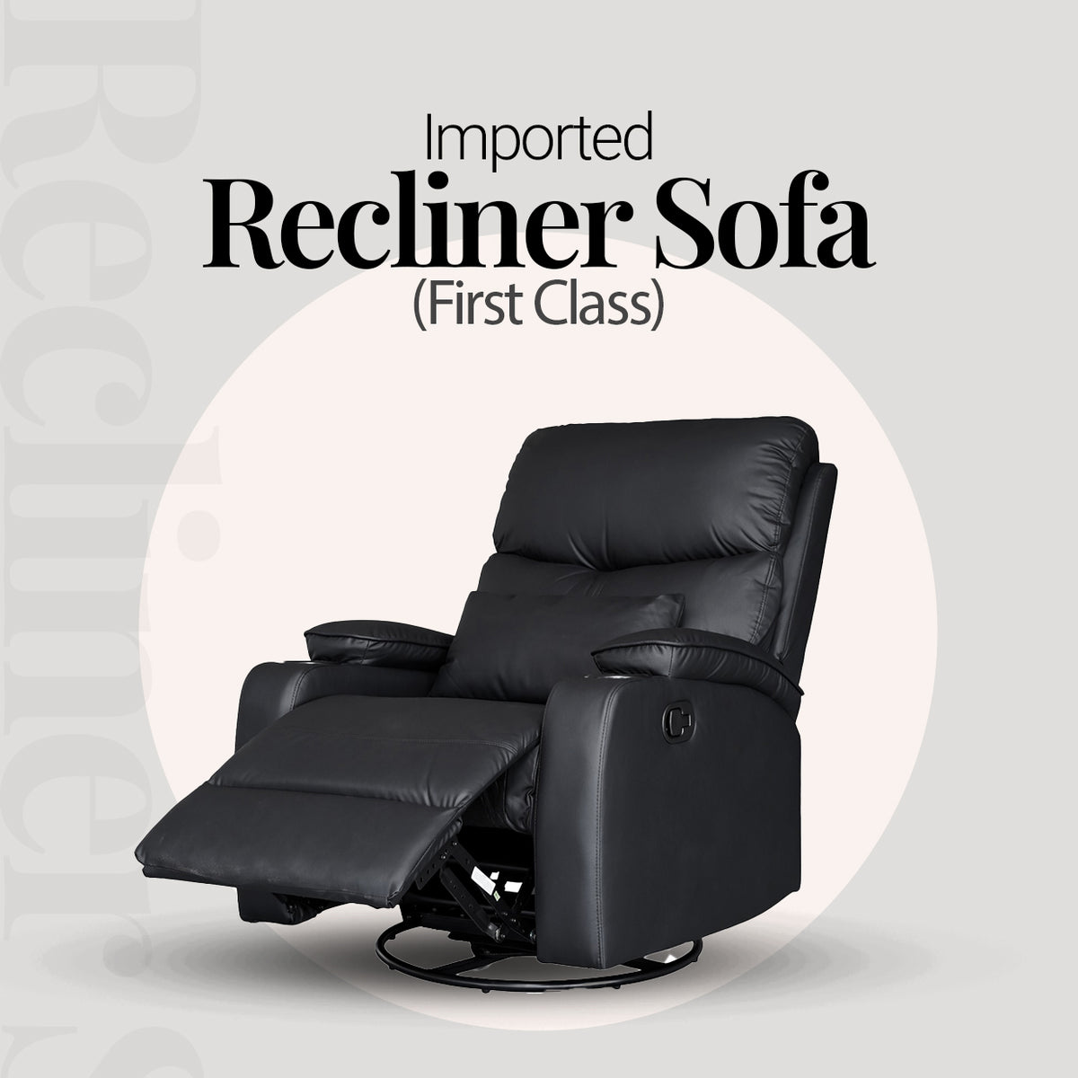 Comfortable recliner sofa with adjustable seating position