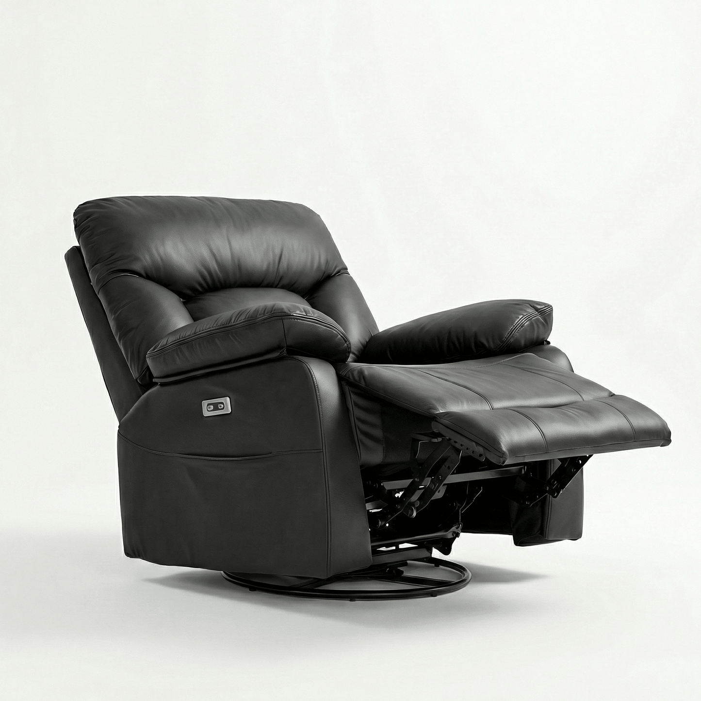 power recliner sofa black pakistan 5-in-1 massage heat