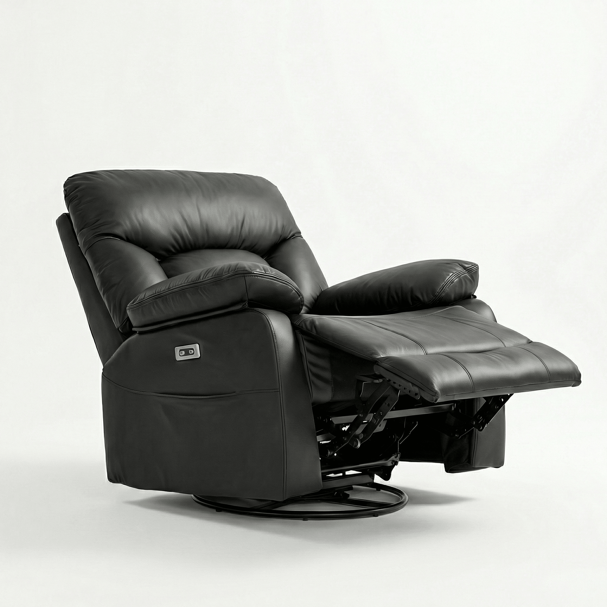 power recliner sofa black pakistan 5-in-1 massage heat