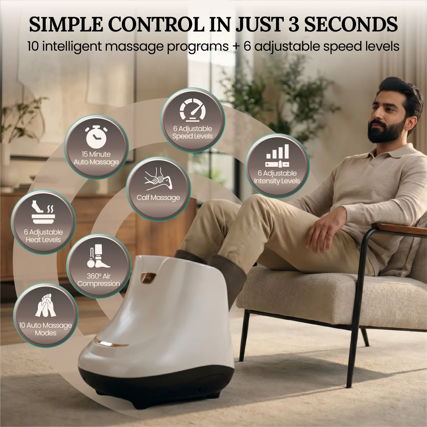 Signature Spa Foot and Calf Massager