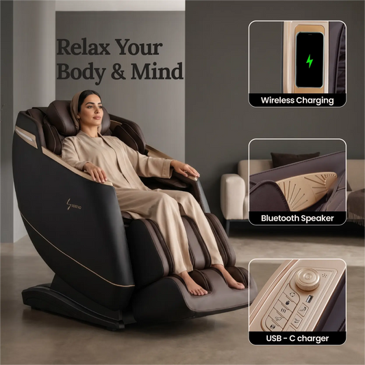 Enzonia+ SL Track Full Body Massage Chair (Black)