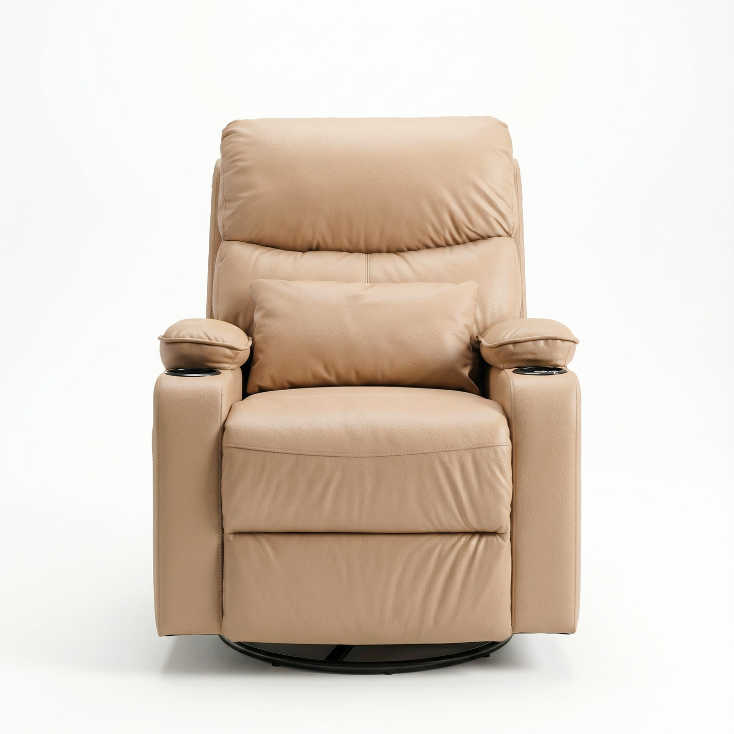 First Class recliner chair beige special edition front view