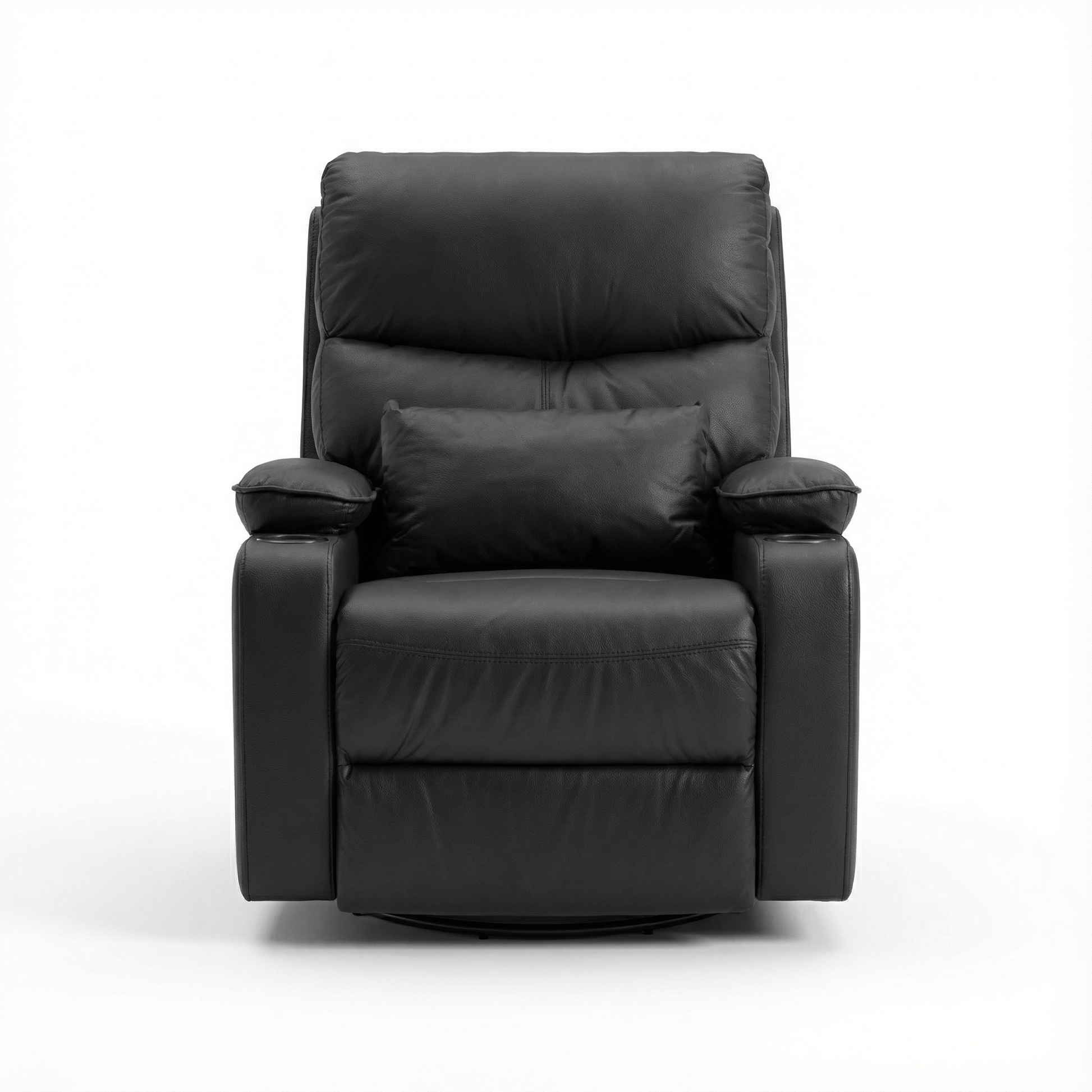 First Class recliner chair black special edition front view
